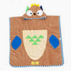 Peignoir Enfant Cartoon Bain Serviette de Plage Long Marron Hibou
