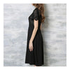 High-end Lace Embroidery Splicing Chiffon Dress