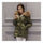 Loose Warm Woman Down Coat Slim Middle Long   army green