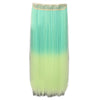 60cm extra thickness  Straight Gradient Ramp Five Cards  clips Hair Extension