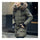 Man Cloth Down Coat Thick Long Fur Collar  army green