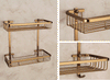 Antique Salle de Bain Accessoires Comestics Bain Produits Double Tablettes