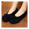 Suede Gommino Causal Women Thin Shoes  black