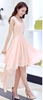 Romantic Mint Blue Pleated Asymmetrical Hi Lo Party Dress