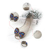 Transparent Jelly Shoes Sandals Chromatic Rhinestone Beads Peep-toe