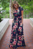 Romantic White Floral Boutique Maxi Long Party Dress
