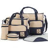 Hot 5pc Baby multifunction Changing Diaper Nappy Mummy Mother Handbag Bags