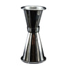 Medio 25-35cc Acero Inoxidable Onza Taza Medida con Enrollado Bordes