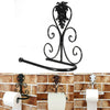 Iron kitchen toilet towel roll paper holder POLY Black White Red Copper