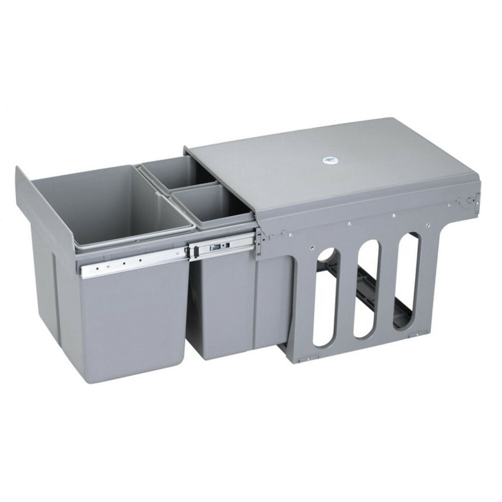 Cabine Draw Type Sorted Waste Bin 15L+8Lx2 Plastic