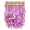 Colorful Straight Hair Wig 5 Clips Hairpiece