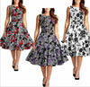 Damen Vintage 50er Jahre Rockabilly Audrey Hepburn