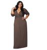 Grande Taille avant Plongeant Soirée Robe Maxi Longue Fête Événement Habillée