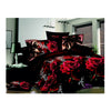 3D Flower Bed Quilt/Duvet Sheet Cover 4PC Set Cotton Sanded 017