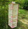 Hanging Bag Clothes Shoe Organiser Holder Rack Storage Wardrobe 5 Shelf Level