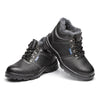 MENS' Work Safety Shoes Cow Leather Smash-proof Penetration-resistant high cut