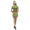 Navy Army Green Drillmaster Halloween Game Uniform Costume