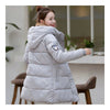 Super Long Down Coat Woman Thick Fashionable Thick   grey