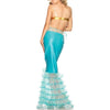 Blau Meerjungfrau Kleid Halloween Uniform Cosplay