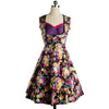Vintage Hepburn Style Bustier Oberteil Kleid