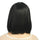 30cm Bobo Blunt Bang Hair Cap Wig Black