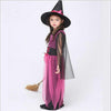 Witch Girl Costume Child Party Dress Up Halloween Child Costume Fancy Dress