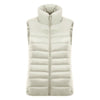 Down Coat Woman Short Slim Thin Light Plus Size Waistcoat   cream white