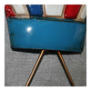 Iron Baloon Colgante de Pared Decoración América Aldea Azul + Blanco