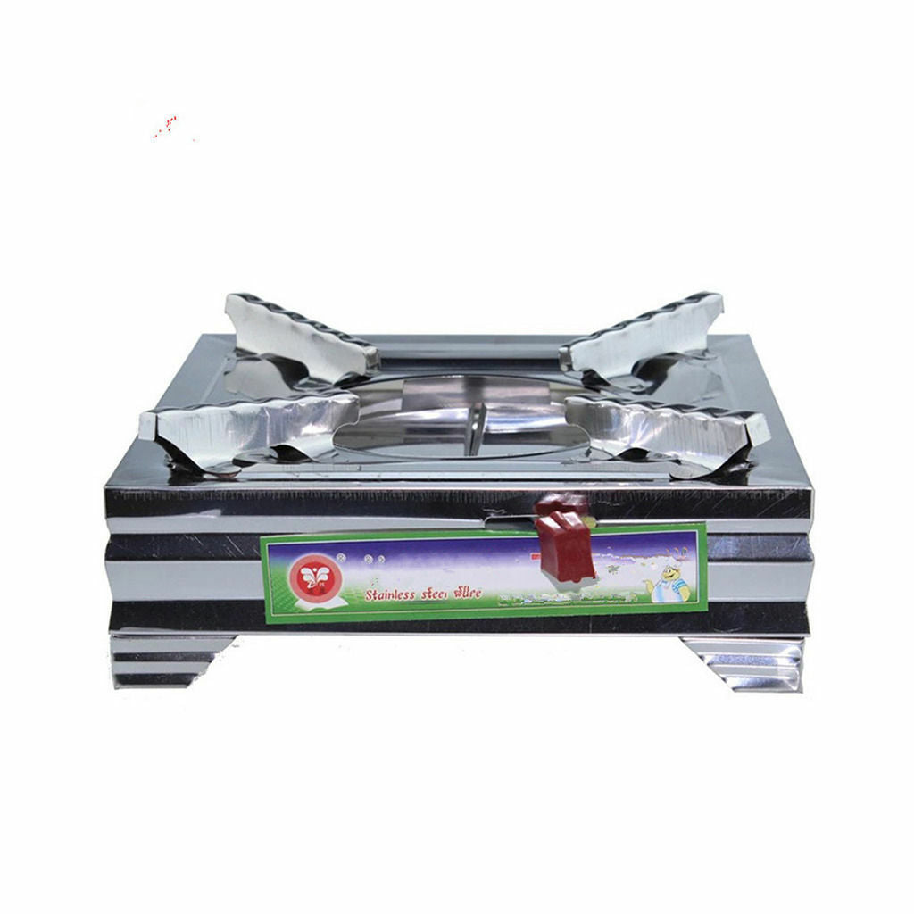 square stainless steel alcohol stove pot with magnetic alcohol stove fire