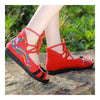 Old Beijing Cloth Embroidered Shoes Comfortable Sandals   red