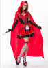 Women Sexy Little Red Riding Hood Adult Costume Fancy Dress Up Halloween Cosplay
