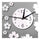 Mirror Wall Clock Living Room 3D Butterfly Flower