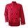 Long Sleeve Kitchen Cook Working Uniform Chef Waiter Waitress Coat Jacket Red