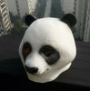 Panda Kopfmaske Gummi Latex Tier Kostüm Voller Kopf Maske Halloween Fächer