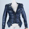 Vintage Hot Punk Girls = Mädchen Cool Nieten Schulter Motorrad Pu Mantel Jacke