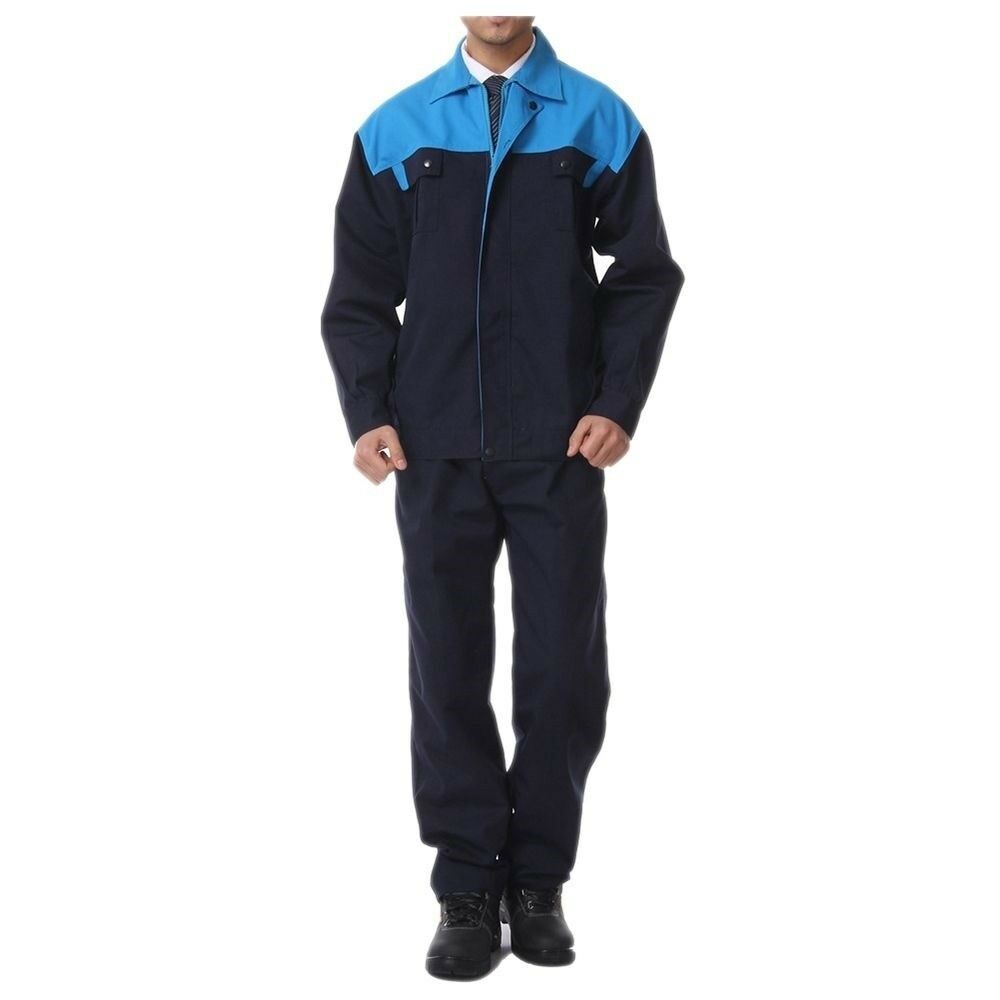 008 Blue Shoudler Working Protective Gear Uniform Welder Jacket   170