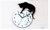 Katze Klettern auf die Uhr Wanduhr Modisch Kreativ Klein Katze