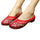 Chinese Embroidered Shoes Women Cotton sandals drag Red