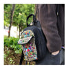Neu Nationale Style Stickerei Tasche Original Doppelfunktion Schultern Brust