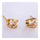 18K Gold Glavanized Austrian Zircon Earrings  yellow