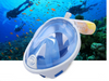 Full Face Snorkeling Snorkel Mask Gopro compatible for Adult and Children
