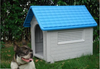 DURABLE DOG HOUSE KENENL - LARGE  BLUE / RED