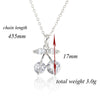 Cherry Pendant 18K Gold Platinum Galvanized Austrian Zircon   white