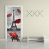 Porte Autocollant Neuf 3d Diy PVC Imperméable Décoration Murale Tour Eiffel