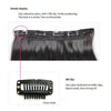 Long Straight Bundles 60cm 23.62" Gradient color hair extension piece 5  clip