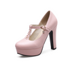Super High Heel Round Platform Low-cut Women Shoes