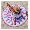 Bohemia Rond Gland Tricoté Serviette de Plage Lanterne Serviette 4