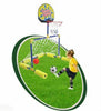 Piscine Football Basketball Jouets Extérieur 2 en 1 Enfants Ensemble Eau Jeu