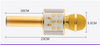 2600mah Portable Microphone de Karaoke sans Fil Micro Bluetooth USB Haut-Parleur