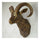 Sheep Head Wall Hanging Decoration Plastic antique golden